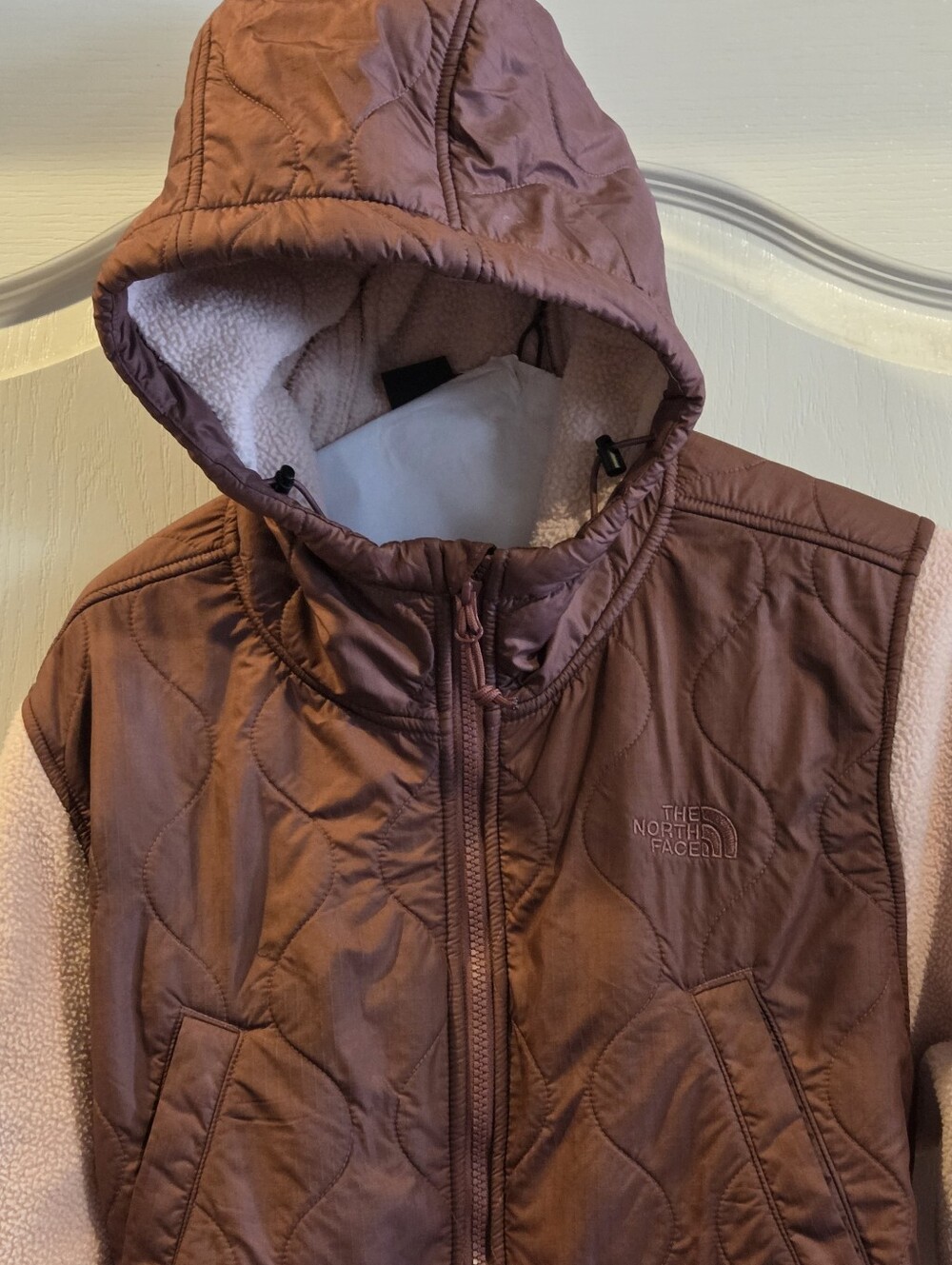 The North Face Jacket Large Royal Arch Parka Sherpa Fleece Quilted Hood Hiking - Picture 3 of 15